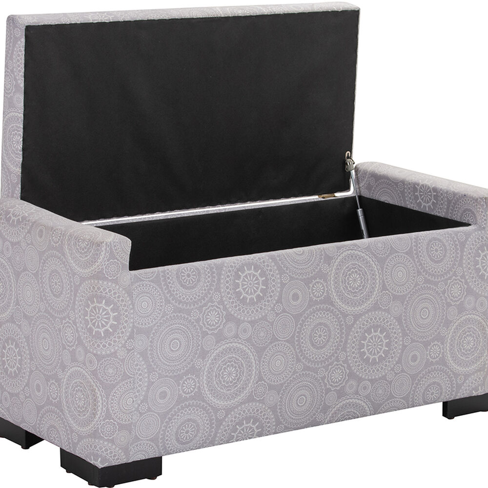 Banqueta Con Baúl Leyzy Mandala Estampado 40x55x105 Cm Máxima Design image number 2.0
