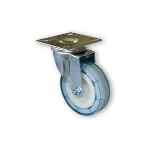 Rueda Pvc 75 Mm 50 Kg Hbt Celeste