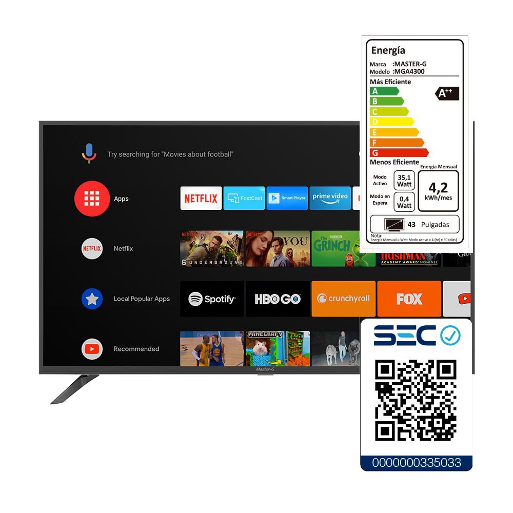 Led Master G Mga4300 / 43" / Full Hd / Smart Tv / Android Tv image number 6.0