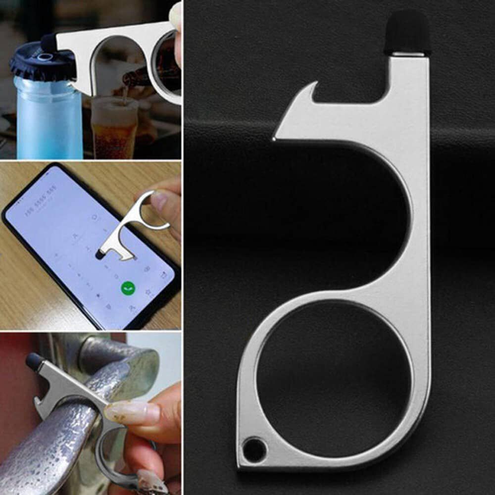 Set 4 Llaveros Multiuso Plateados image number 3.0