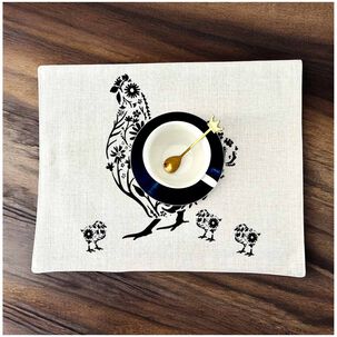 Set 6 Individuales 35x45 Tela Repelente Al Agua Y Antimanchas Mod11