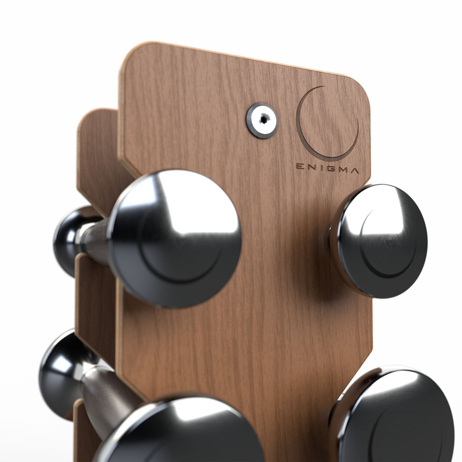 Rack De Madera Con Mancuernas Enigma Strength image number 2.0