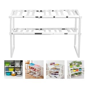 Organizador Estante Cocina Bajo Fregadero Ajustable Blanco