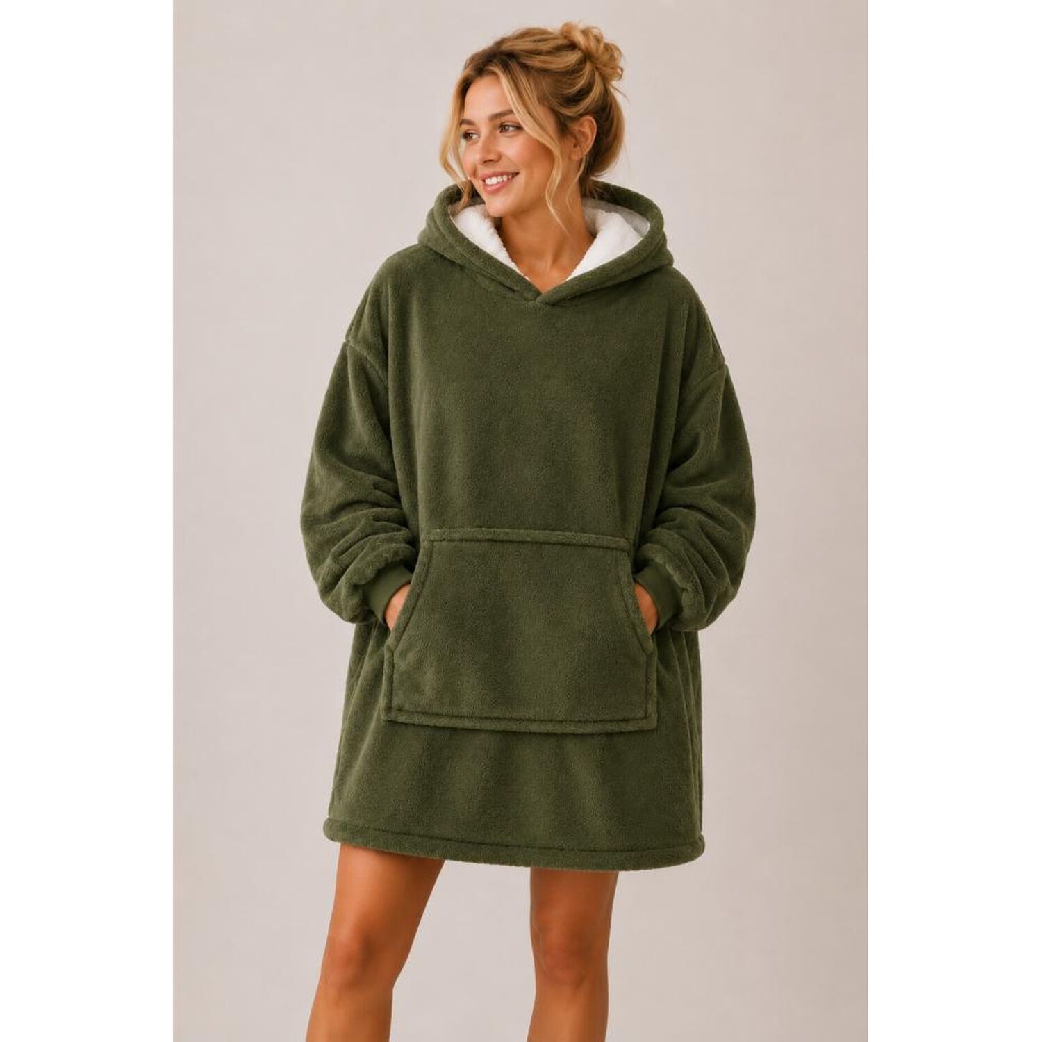 Poleron Felpa Capucha Manta Polar Invierno Unisex Talla Unic image number 70.0
