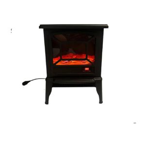 Chimenea El&eacute;ctrica Vintage Control Remoto Efecto Llama Real