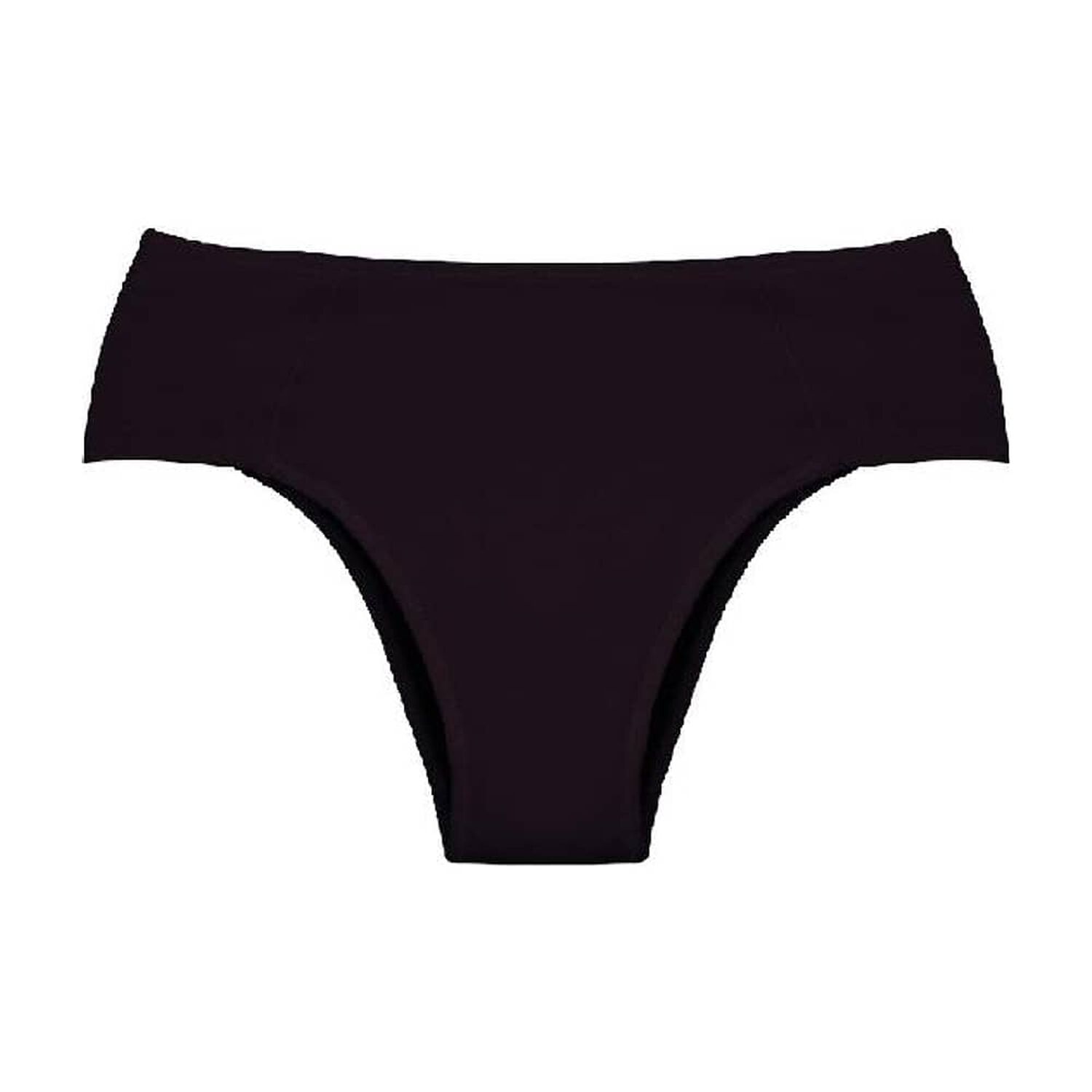 Calz&oacute;n Menstrual Y Absorbente Flujo Alto Negro 2rios image number 0.0