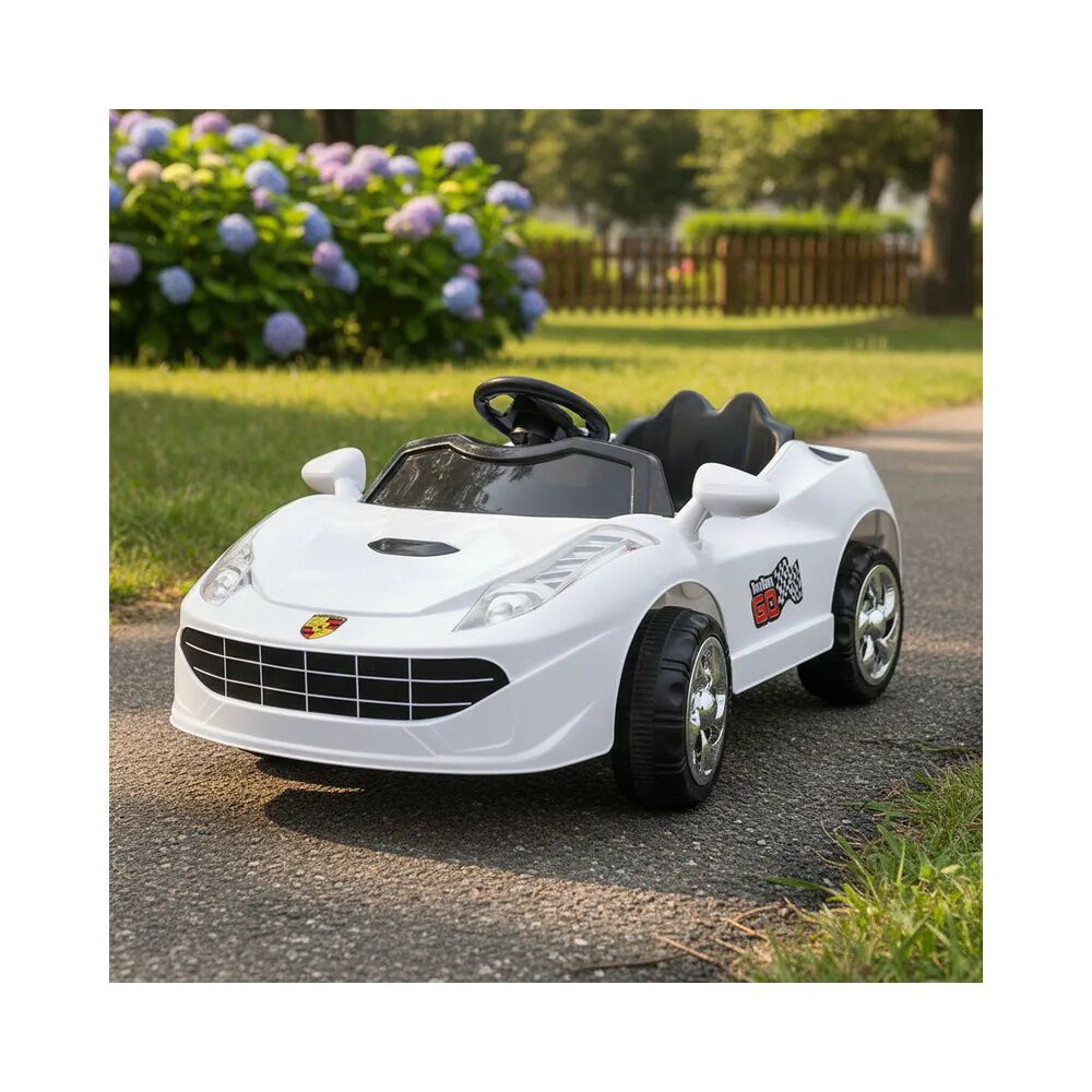 Auto A Bater&iacute;a Stingray Blanco Bebesit image number 1.0