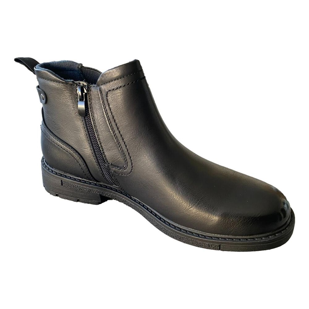 Bot&iacute;n Chelsea Hombre Agta 6007 Color Camel Y Negro image number 7.0