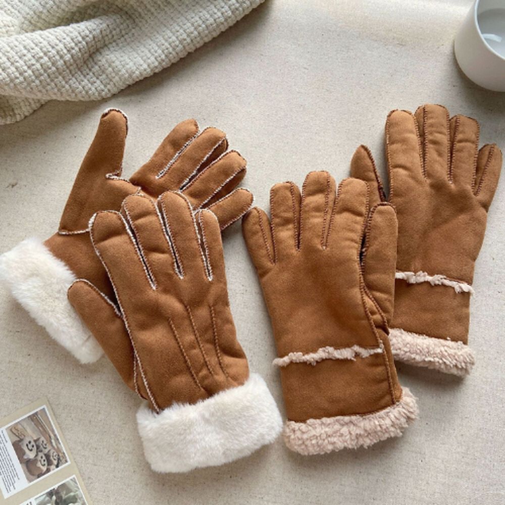 Guantes De Lana Invierno Para Mujer Cálidos Resistentes image number 3.0