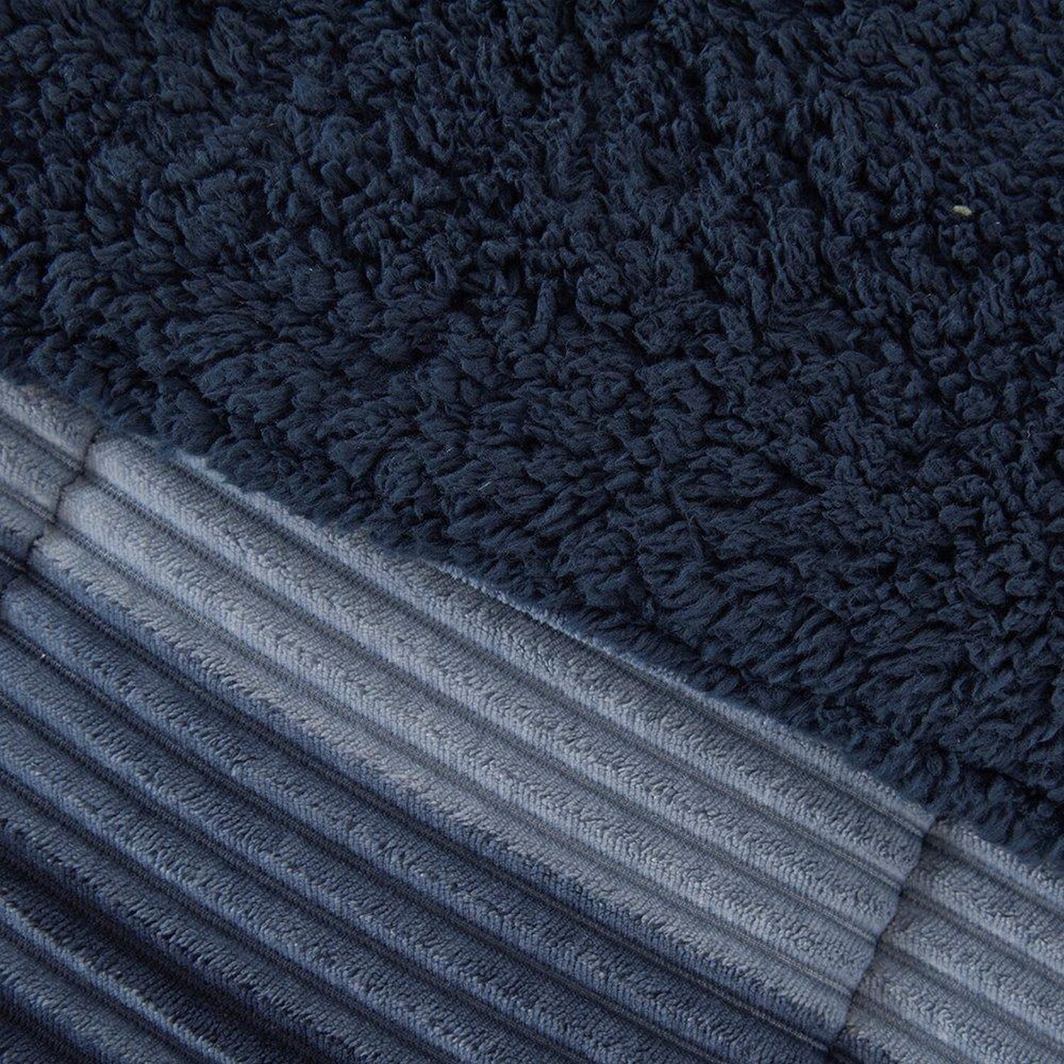 Plumon Corduroy Coral Sh. Est. King Linea Azul image number 1.0