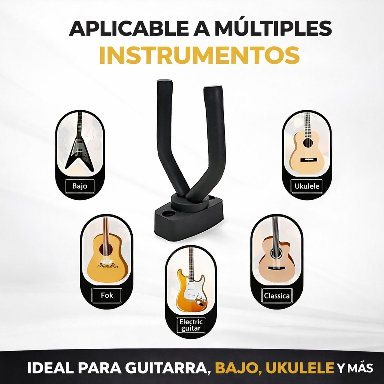 Soporte Pared Guitarra Universal Alta Resistencia image number 6.0