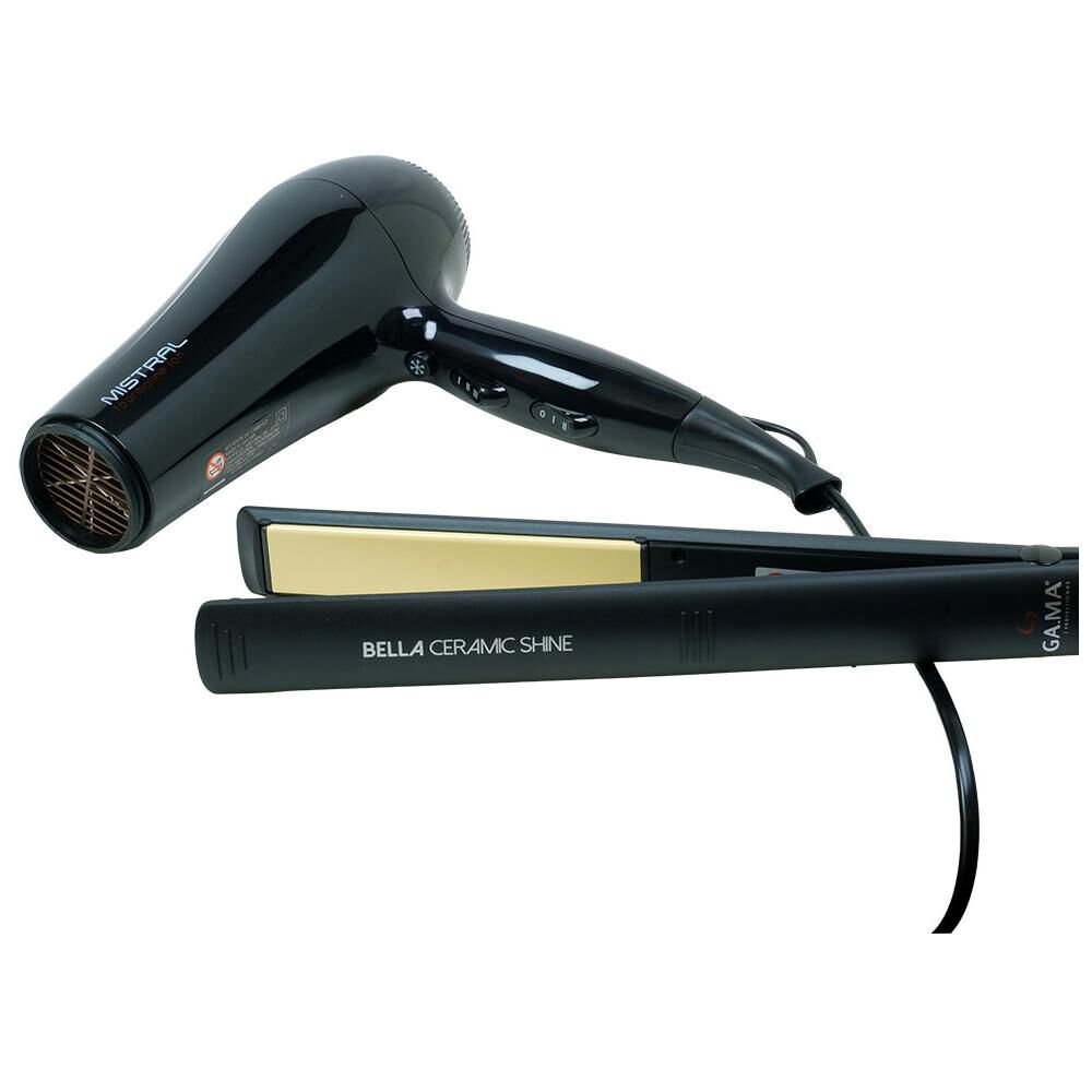Combo Gama Alisador Bella Shine + Secador Mistral Tourmaline image number 0.0