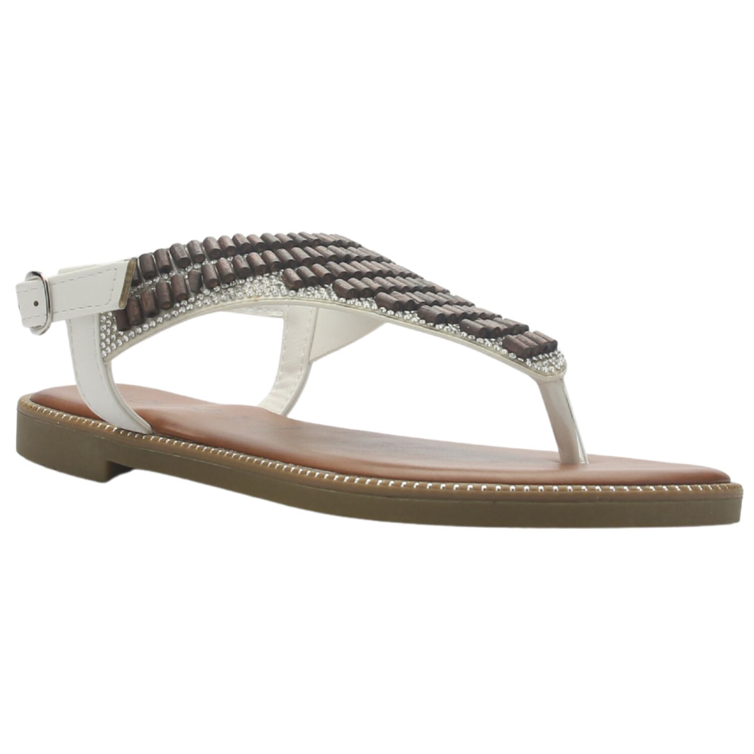 Sandalia Mujer Casual Blanco Chalada Buckel-5 image number 2.0