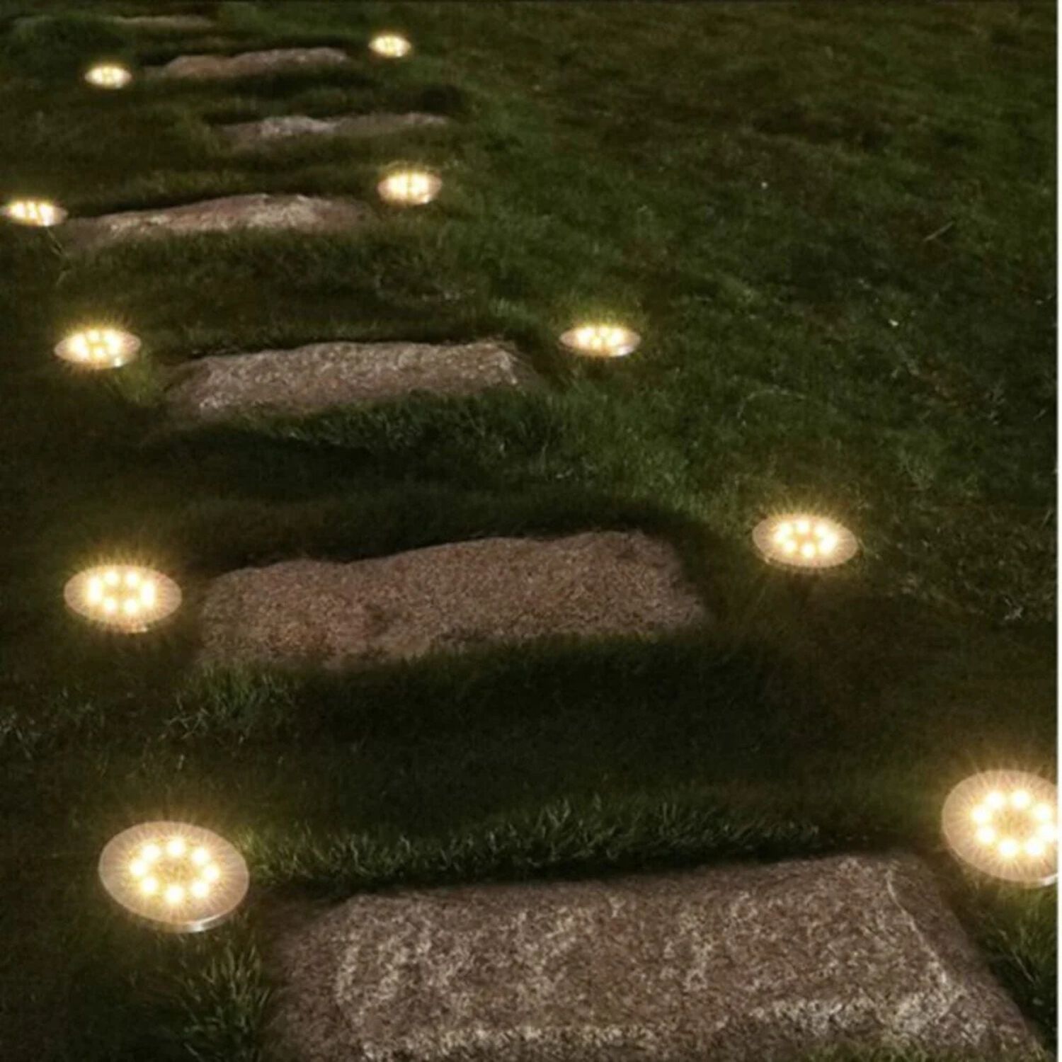 Set 6 Focos Led Carga Solar Para Jard&iacute;n Con Estaca image number 7.0