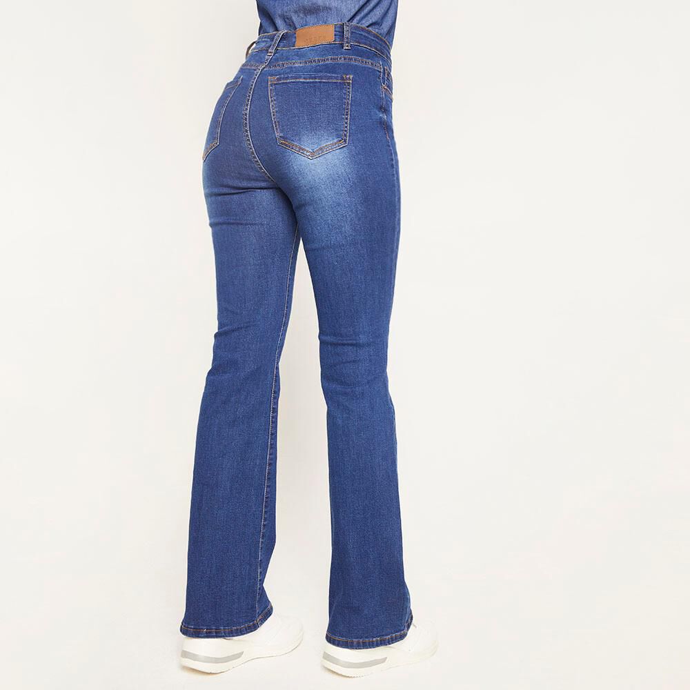 Jeans Tiro Medio Flare Mujer Geeps image number 2.0