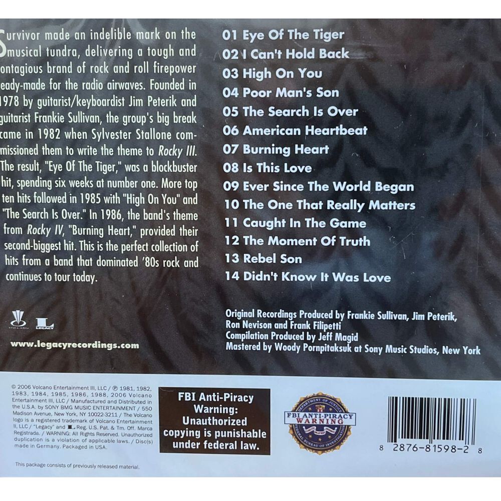 Survivor - Best Of | Cd image number 1.0