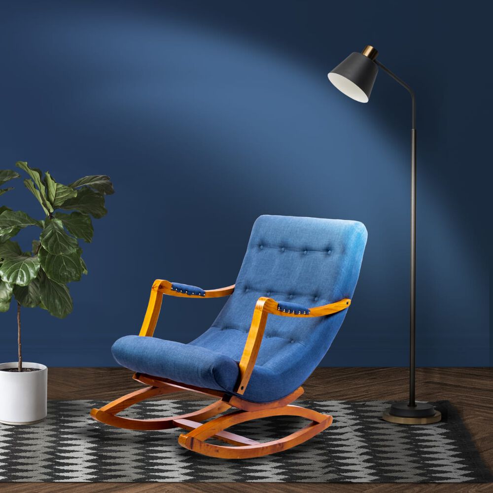Silla Mecedora Lino Indigo image number 2.0