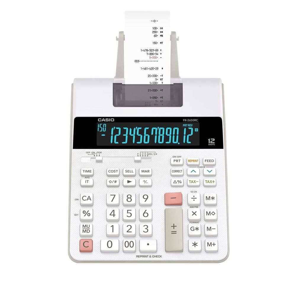 Calculadora Casio Con Rollo Fr-2650rc Pro Edition image number 1.0
