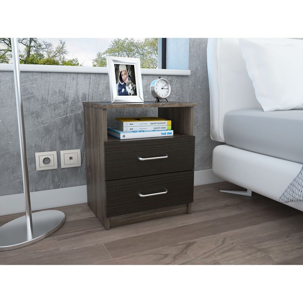 Velador 2 Cajones Fm-025n - Negro image number 5.0