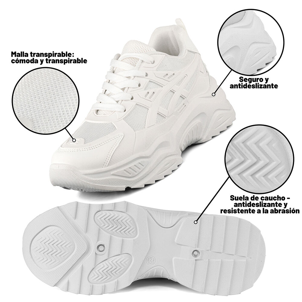 Zapatilla Deportiva Casual Mujer Moda Plataforma Weide Lt612 image number 5.0