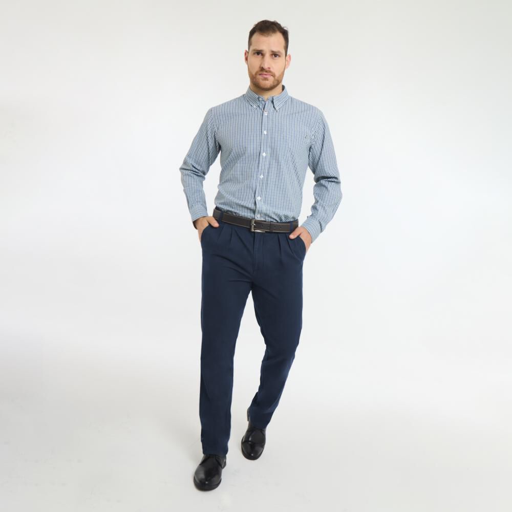 Pantalón Liso Tiro Medio Regular Hombre Herald image number 1.0