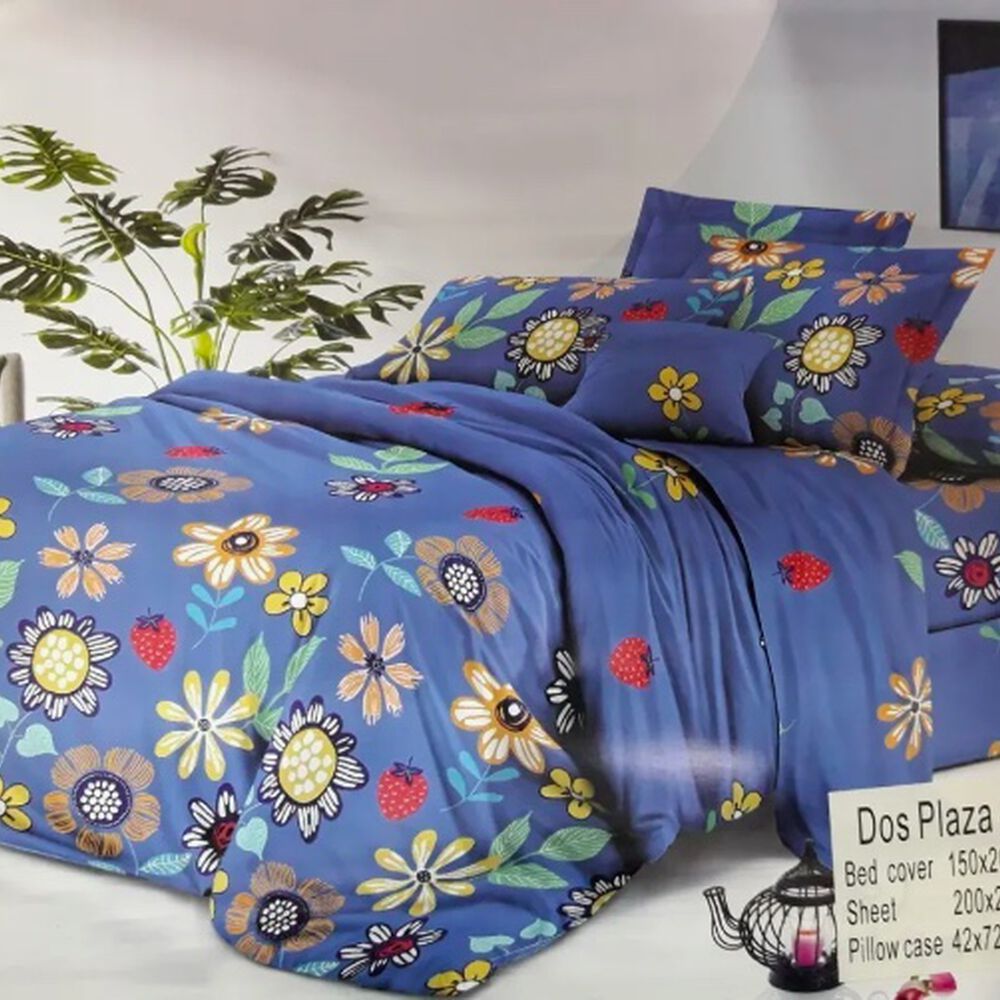 Juego De S&aacute;banas 2 Plazas Estampadas 4 Piezas image number 0.0