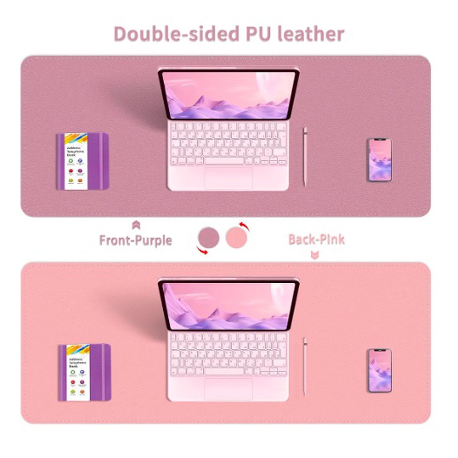 Alfombrilla Mousepad Reversible Morado image number 1.0