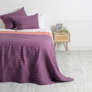 Quilt Toledo Mf 2 P Morado-coral