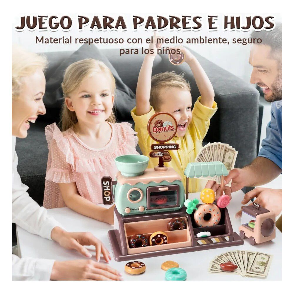 Set Simulaci&oacute;n De Tienda De Donut Juguete 24 Pcs Infantil image number 2.0