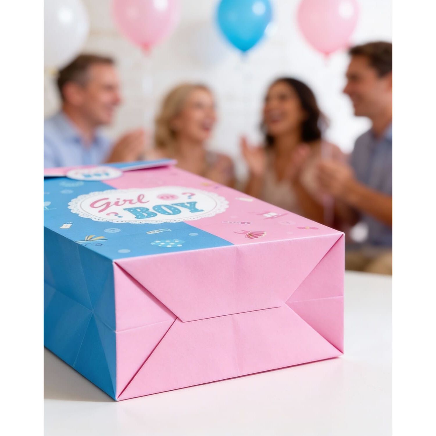 12 Bolsa De Revelacion De Genero Baby Shower Cotillon image number 2.0