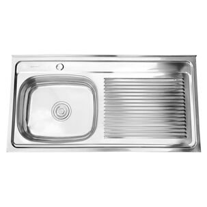 Cubierta Lavaplatos Sobreponer Domsa I10050r 100x50x14 Cm