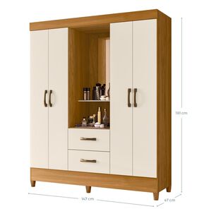 Cl&oacute;set Vekka Home Cl&oacute;set Mobi / 4 Puertas / 2 Cajones