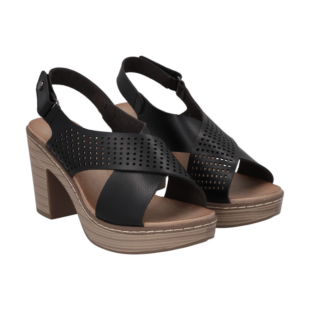 Sandalia Mujer Negro Martina 2 Police image number 4.0