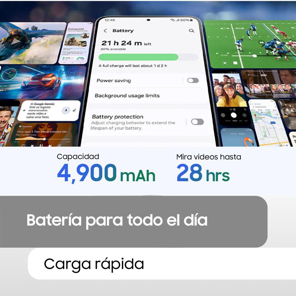 Smartphone Samsung Galaxy S25 FE / 5G / 256 GB / Negro Intenso / Liberado image number 8.0