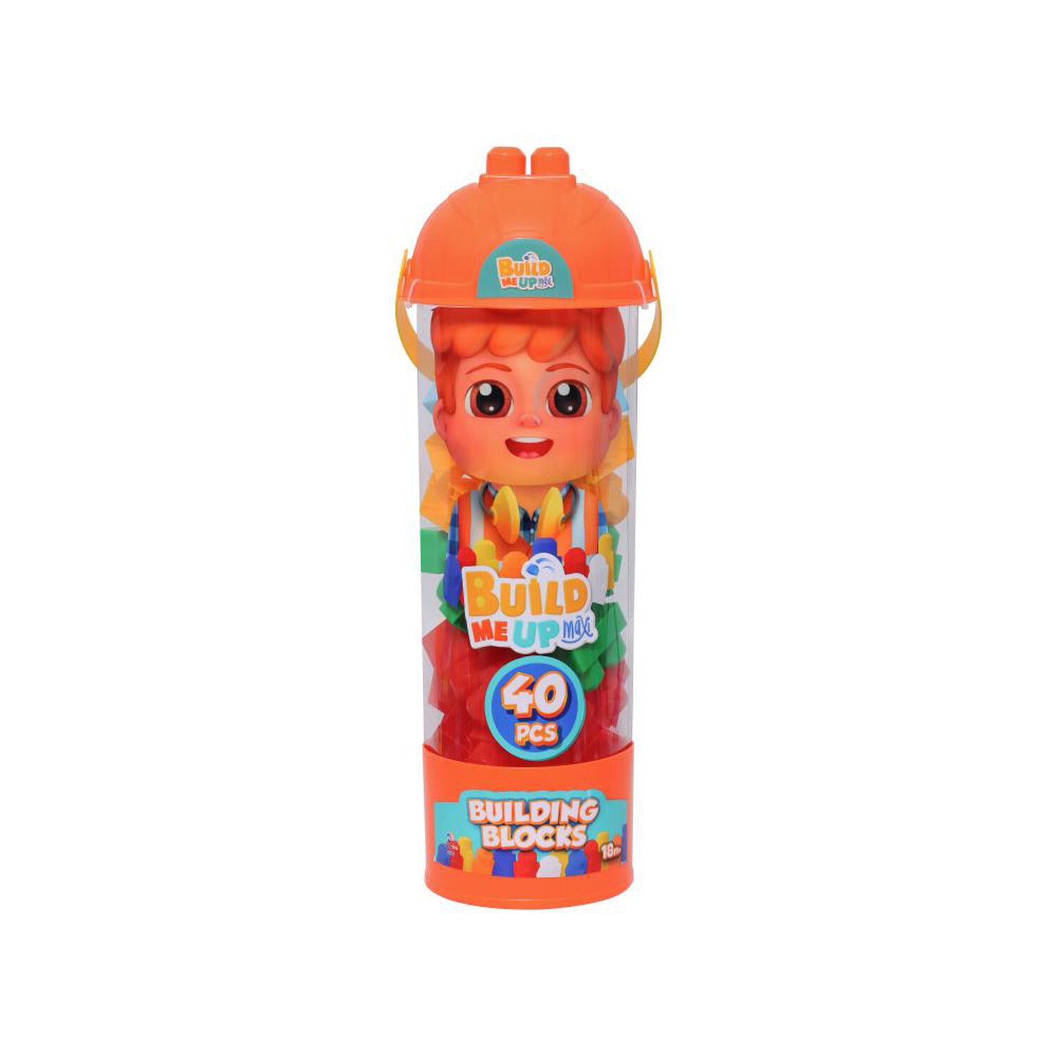 Bloques Maxi 40 Piezas En Tubo Constructor Con Exhibidor Happyline image number 4.0