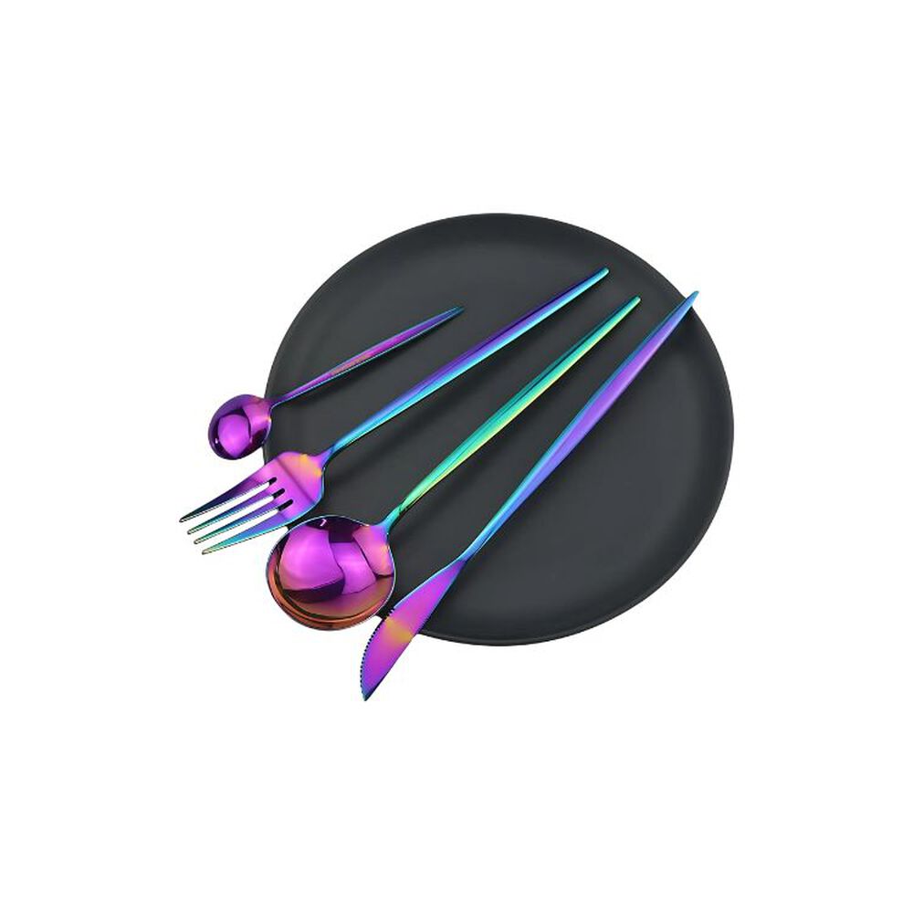 Set Cubiertos De Mesa Tornasol Acero Inoxidable 24 Piezas image number 2.0