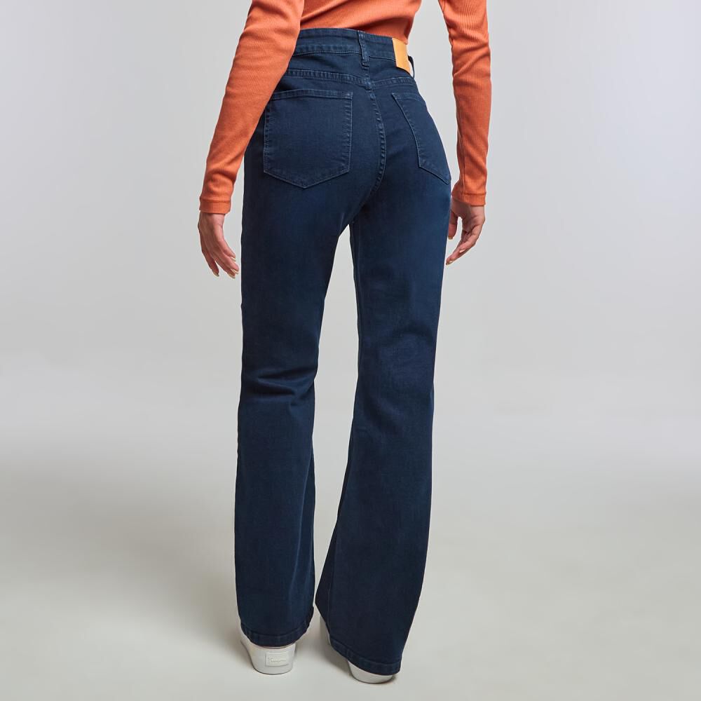 Jeans Tiro Medio Flare Mujer Freedom image number 3.0