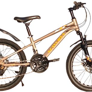 Bicicleta Aro 20 Mawida Con Freno Disco Y 21 Velocidades Gris Gold