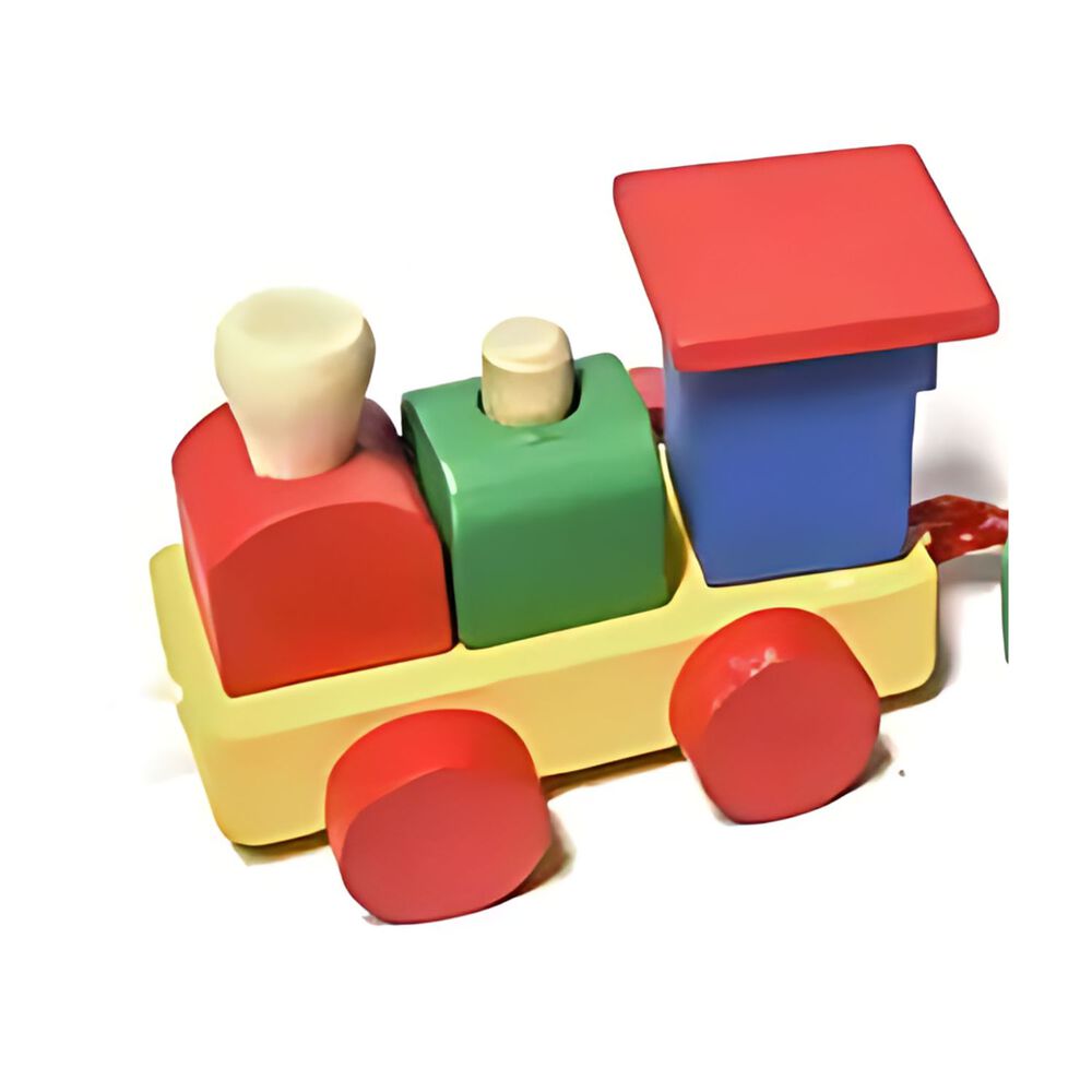 Tren De Encaje De Madera Con Figuras Geométricas Para Niños image number 1.0