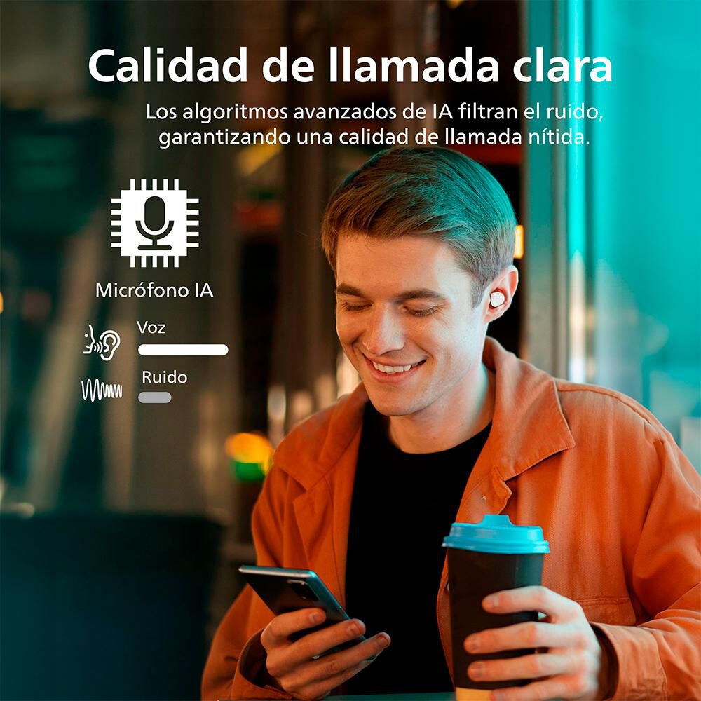 Audífonos Bluetooth Philips Tat1209wt image number 1.0