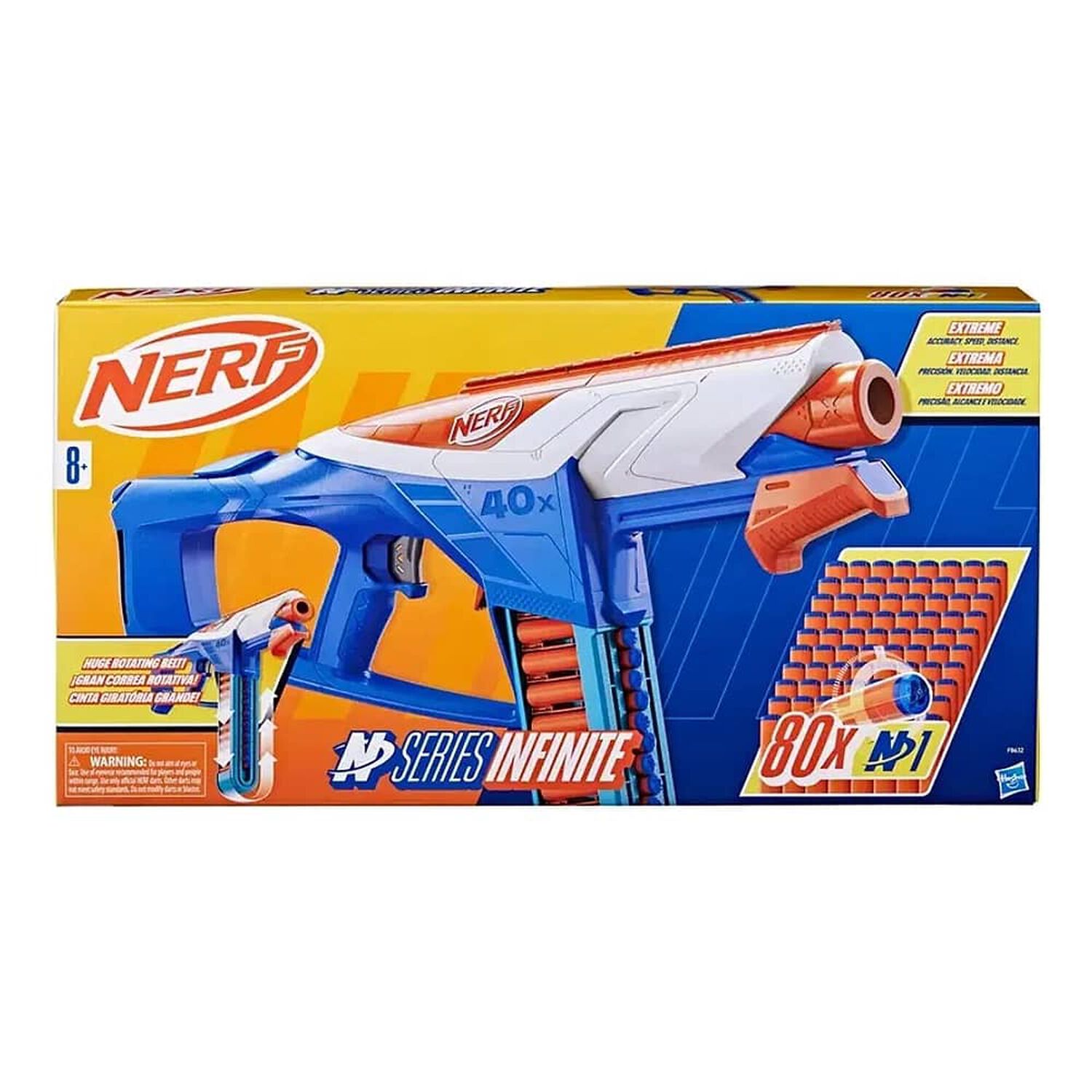 Lanzador Nerf N Series Infinite Con 80 Dardos image number 2.0