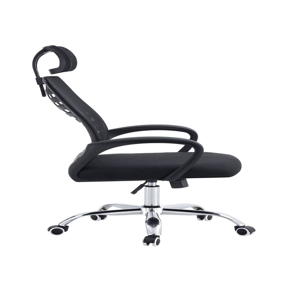 Silla De Oficina Ejecutiva Madrid Ergonomica Color Negro Bm-805 Arthome image number 3.0