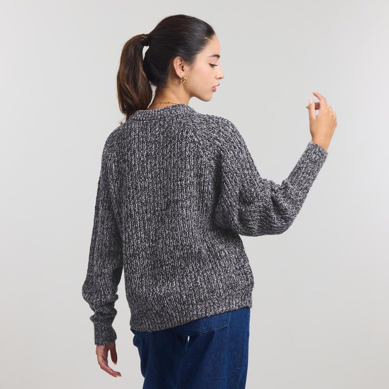 Sweater Look Lana Manga Larga Cuello Redondo Mujer Freedom image number 1.0
