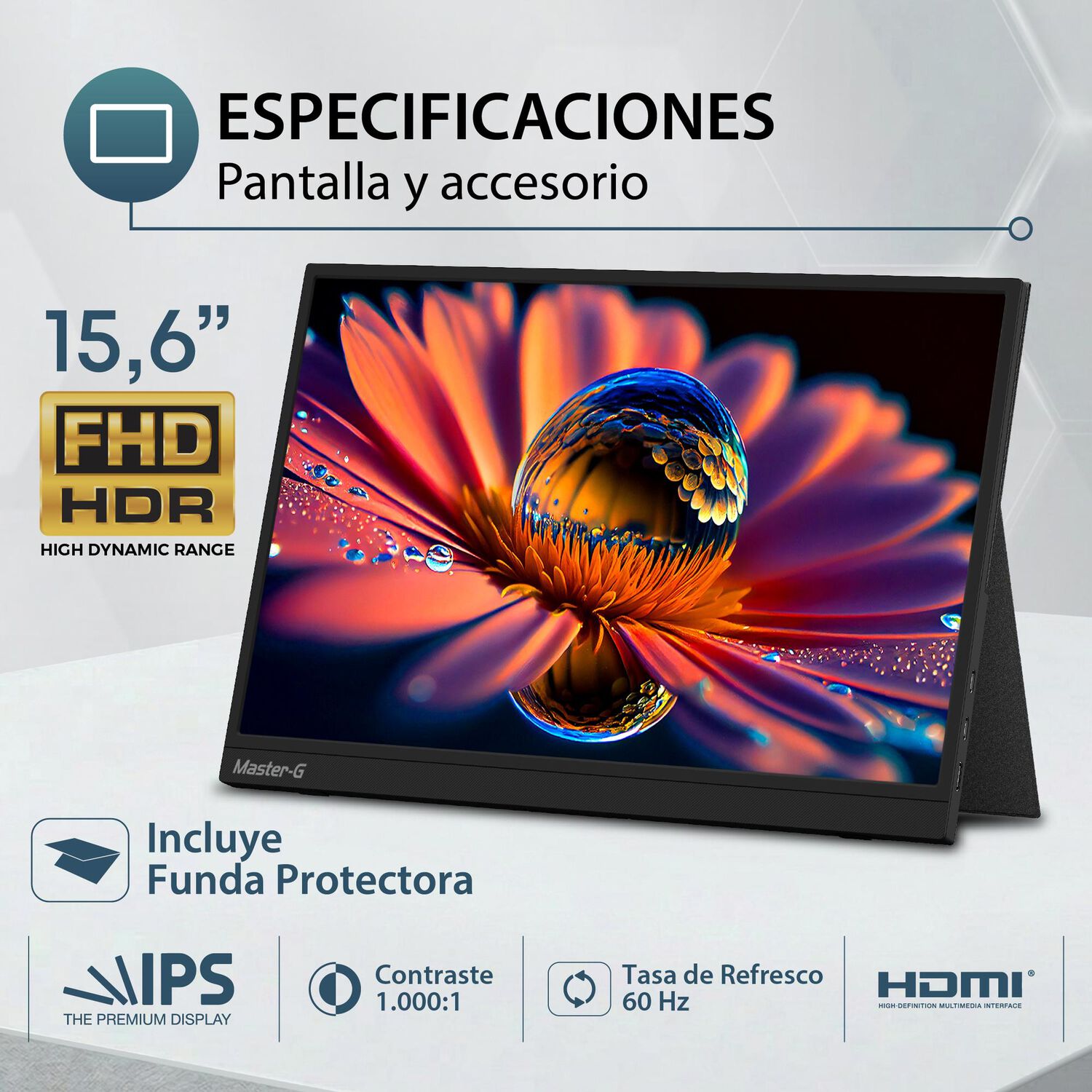 Monitor Port&aacute;til 15,6" Fhd Ips 60hz Hdr Mgmprover Master-g image number 7.0