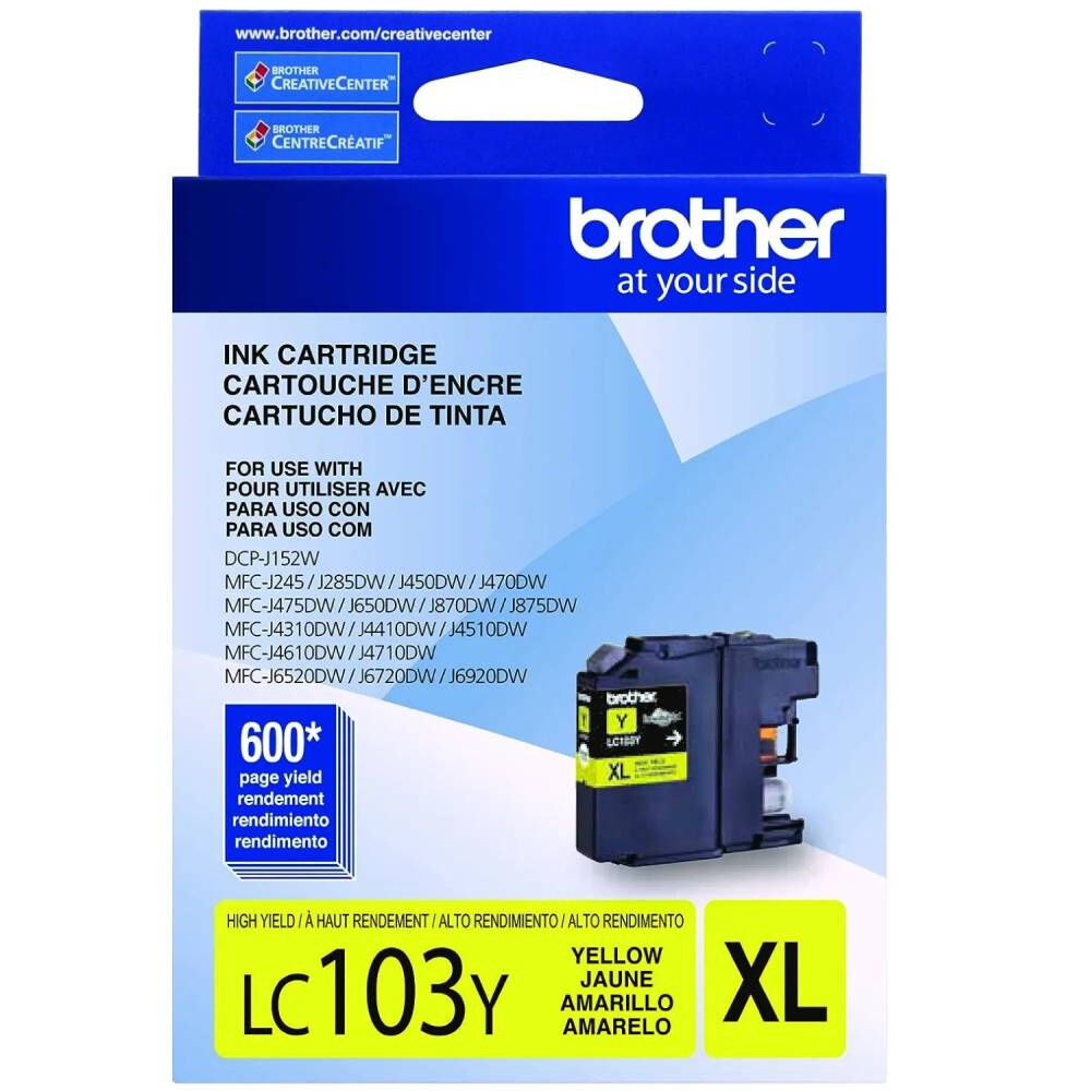 Cartucho De Tinta Brother Lc-103y Amarillo image number 2.0