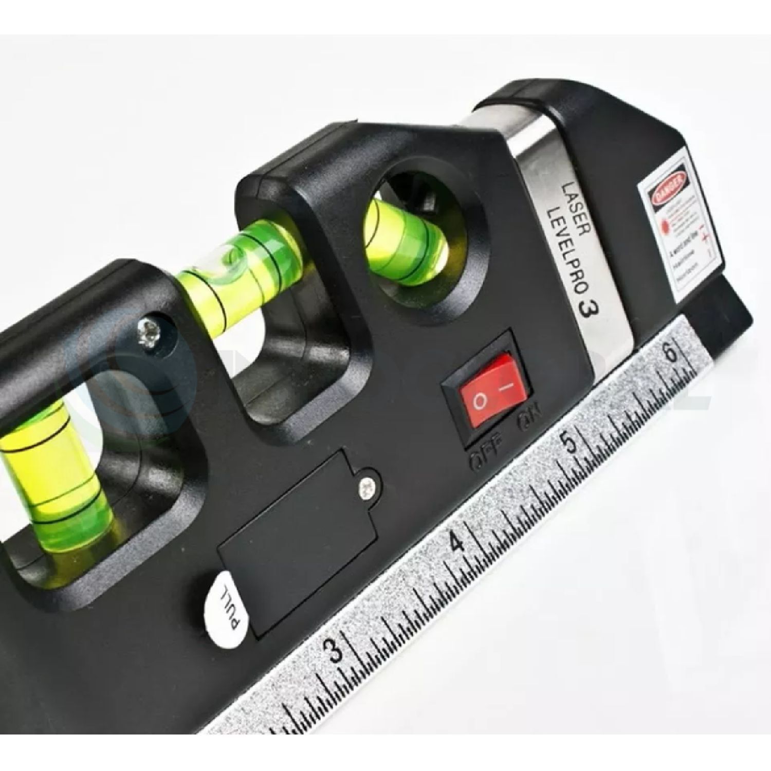 Cinta M&eacute;trica Regla Nivel L&aacute;ser Horizontal Level Pro 3 Modos image number 2.0