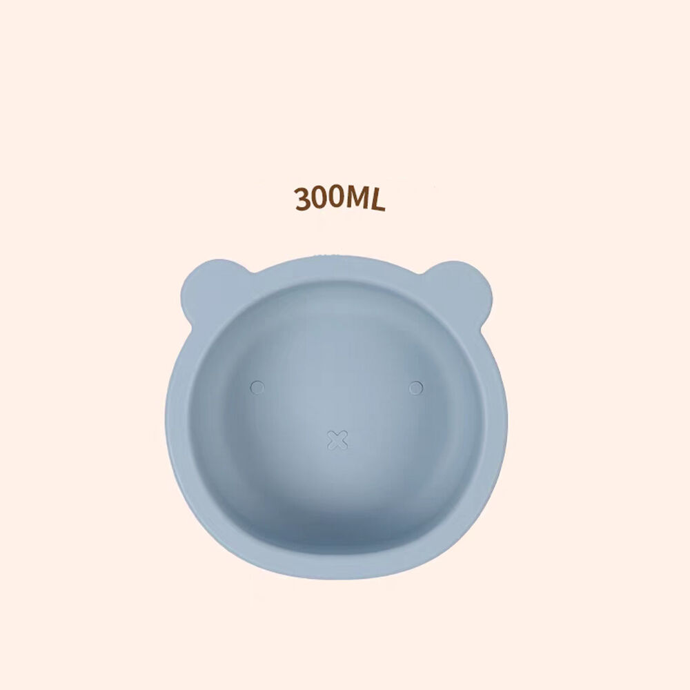 Set De Alimentación Silicona Platos Bebe 5 Piezas Celeste image number 2.0