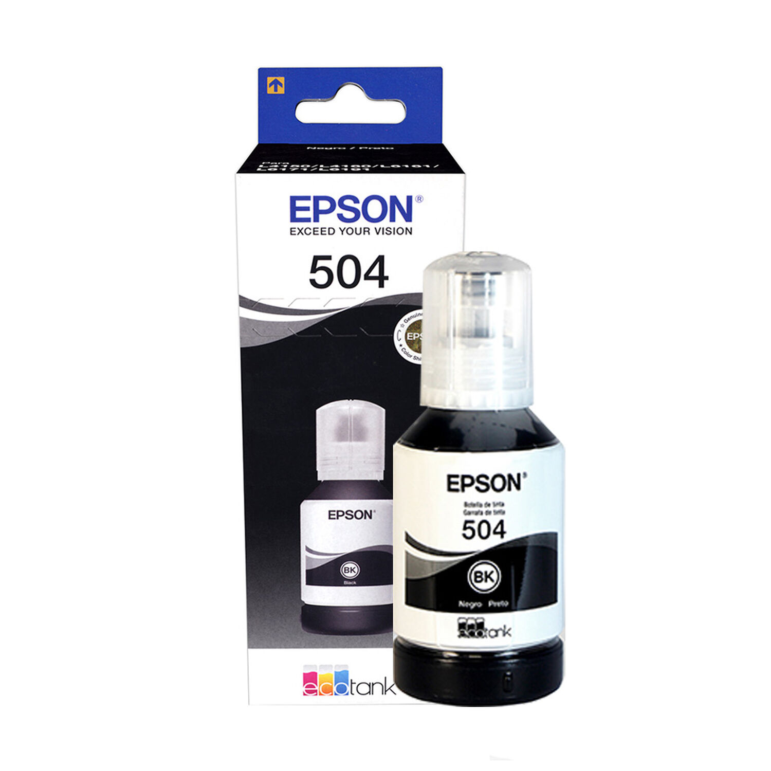 Botella De Tinta Epson T504120-al Negro image number 0.0