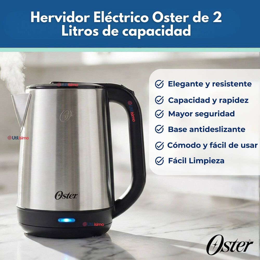Hervidor El&eacute;ctrico Oster De 2 Litros De Capacidad, Bvstkt674 image number 1.0