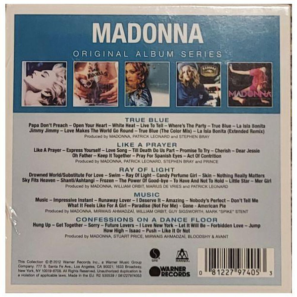 Madonna - Original Albums Series (5cd) | Cd image number 1.0